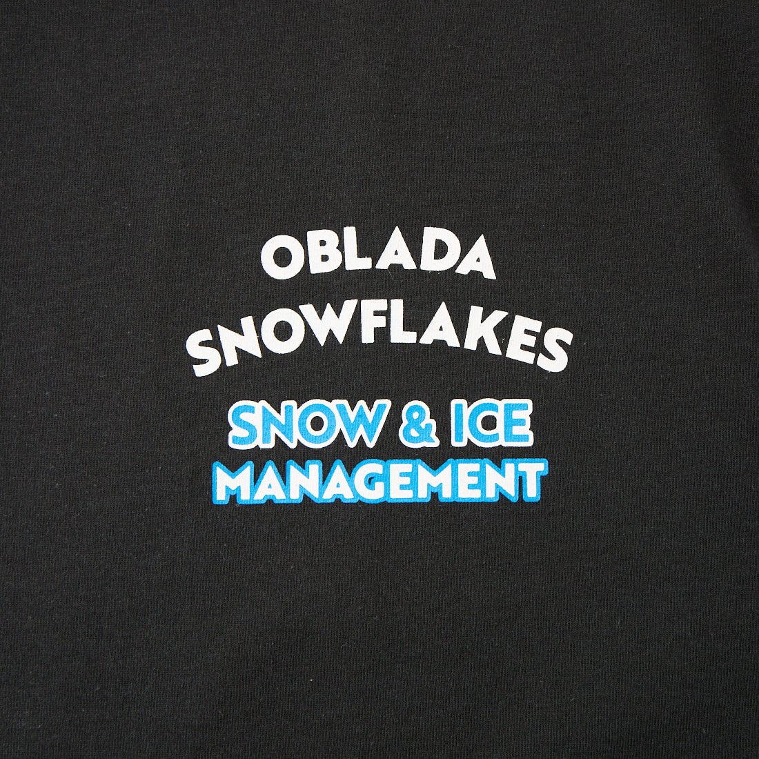Oblada [オブラダ] SNOWFLAKES ショートスリーブTシャツ [M2610CU18] BLACK