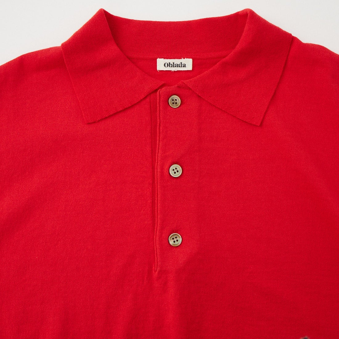 Oblada [オブラダ] サマーヘンリーネックポロニット [M2610KN02] RED