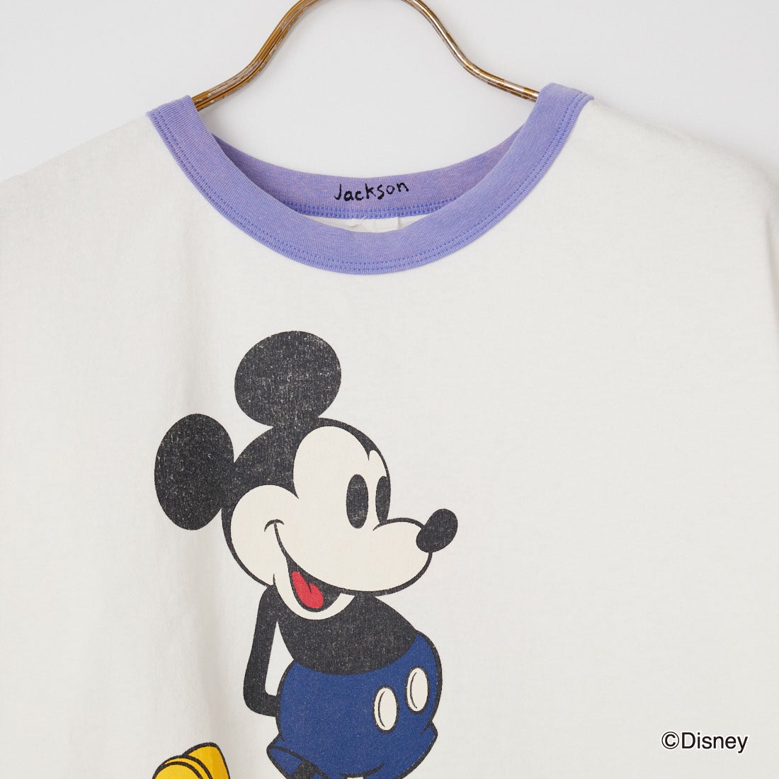 JACKSON MATISSE [ジャクソンマティス] MICKEY MOUSE リンガーTシャツ [JM26SS038] WHITE