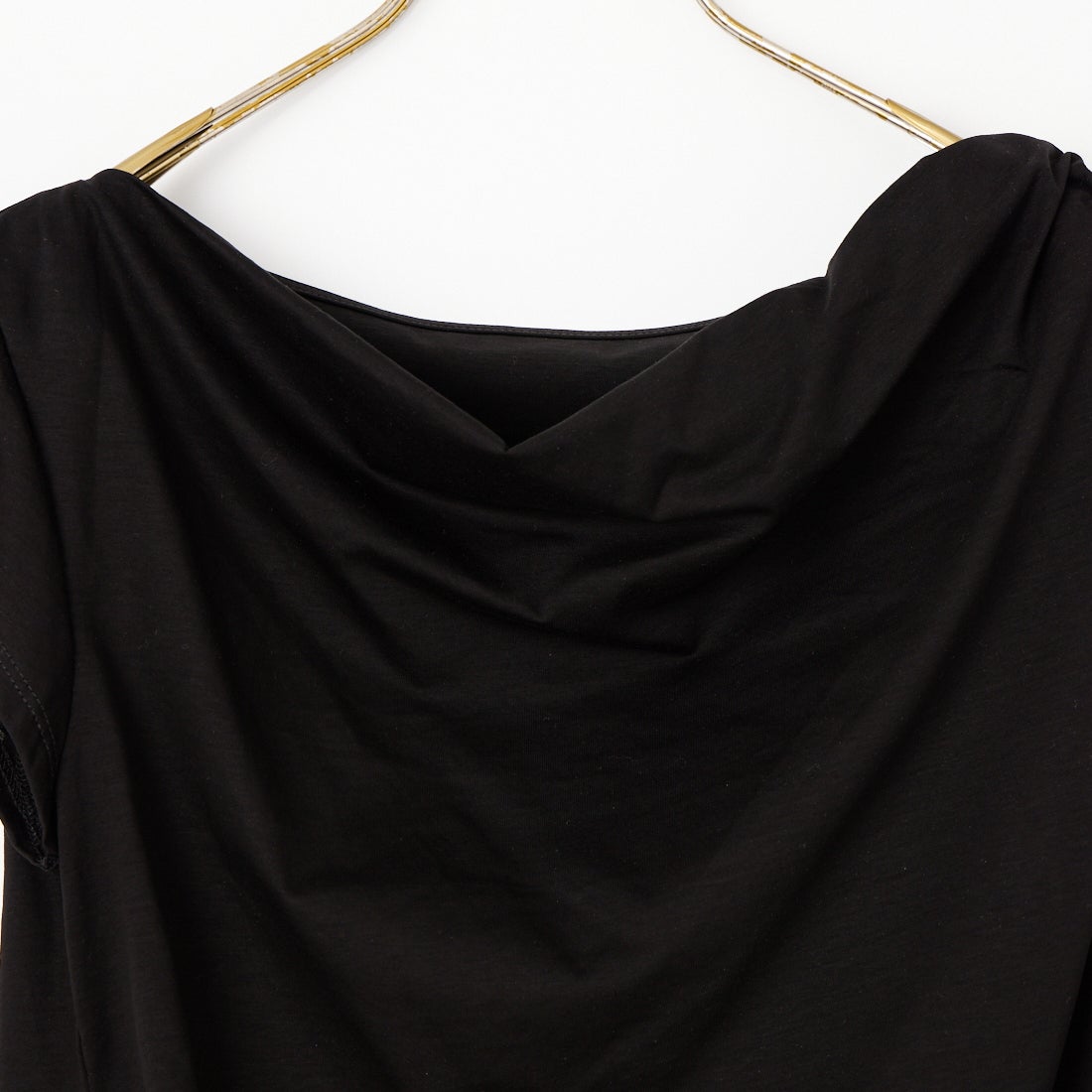 Jf Ready Made [ジェイエフレディメイド] ドレープデザインオフショルカットソー [3201102] 801 ﾌﾞﾗｯｸ