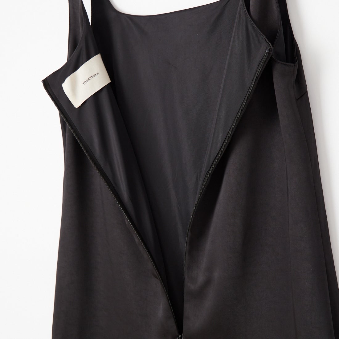 TODAYFUL [トゥデイフル] スクエアネックサテンドレス [12610305] BLK