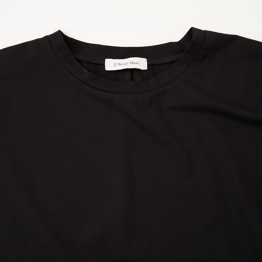 Jf Ready Made [ジェイエフレディメイド] 裾スリットTシャツ [3201104] 801 ﾌﾞﾗｯｸ