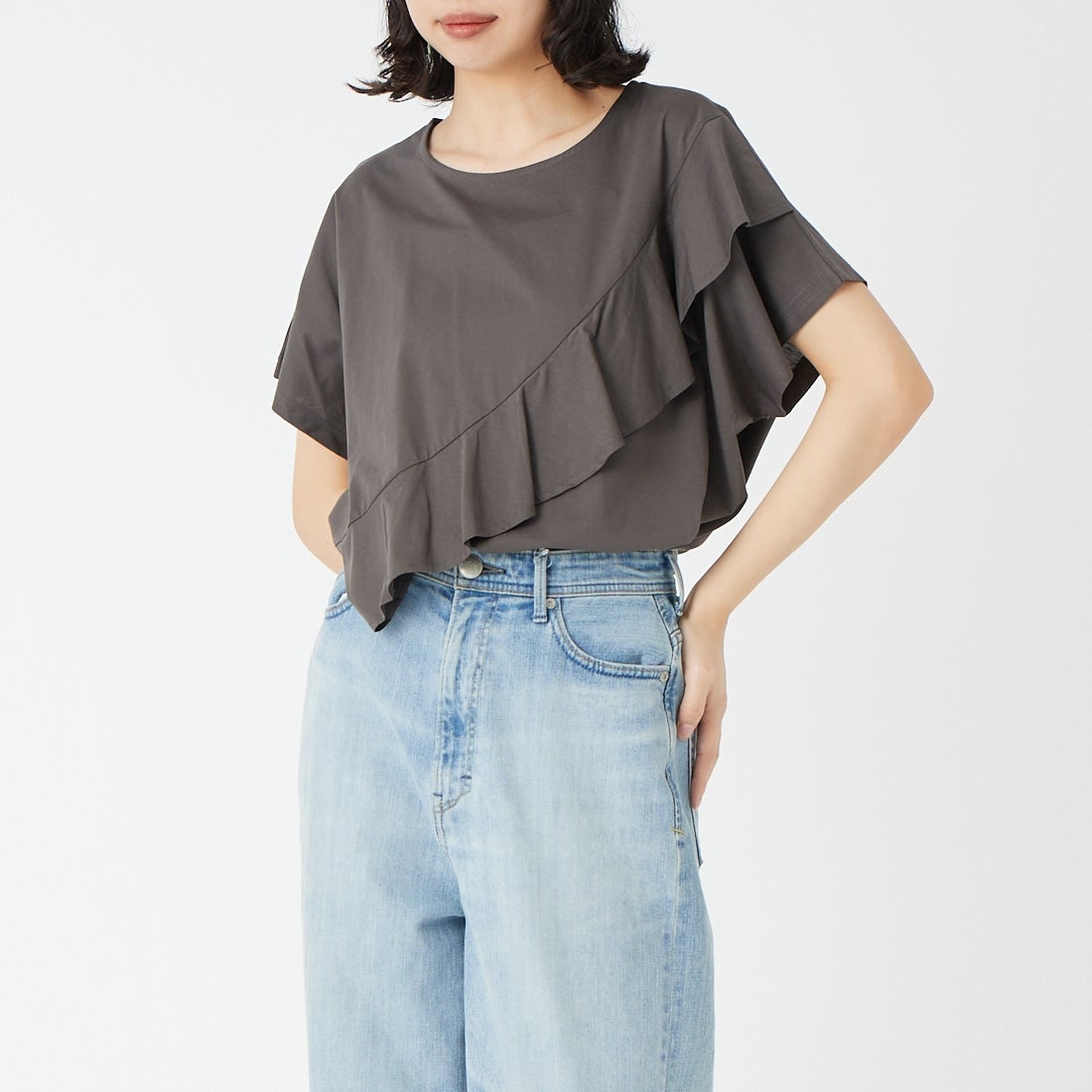 802 ﾁｬｺｰﾙ&&モデル身長：162cm 着用サイズ：F&&