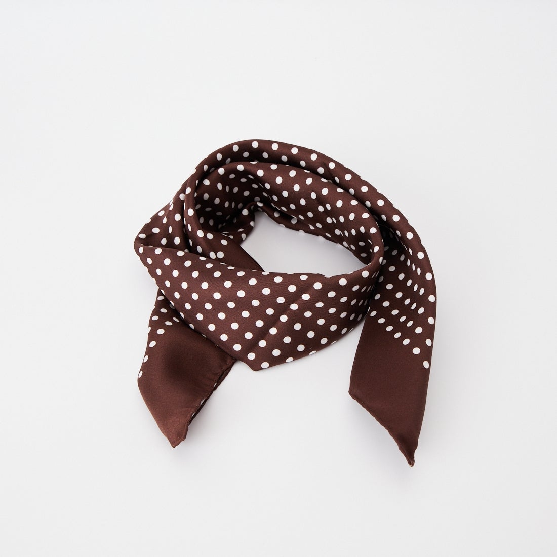 AULENTTI [オウレンティ] シルクドットスカーフ [ST-POIS-2] BROWN