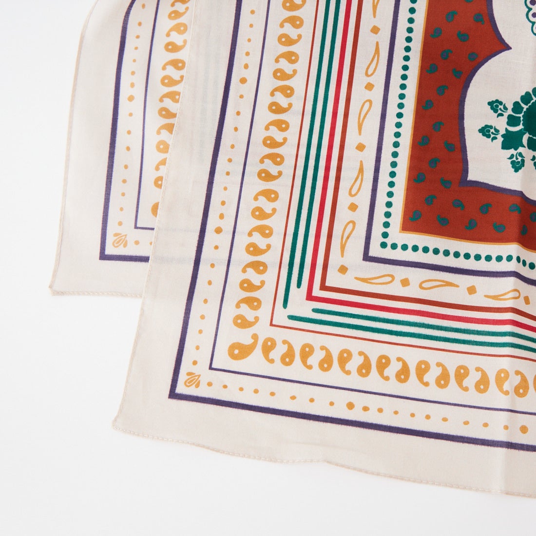 AULENTTI [オウレンティ] ペイズリープリントスカーフ [LA-OK743] 5 BEIGE