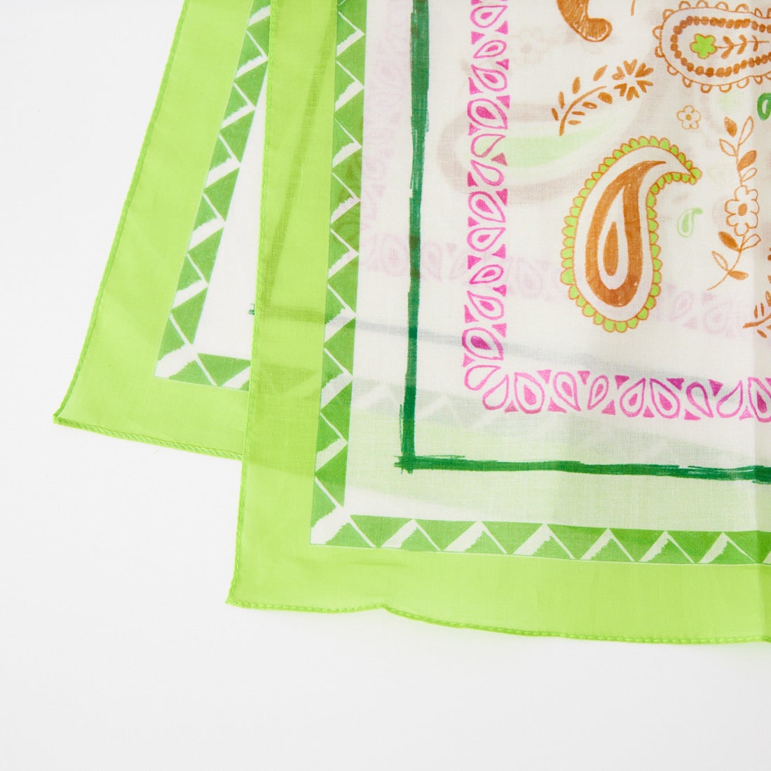 AULENTTI [オウレンティ] ペイズリープリントスカーフ [LA-K1703] 3 PAIS.GRN