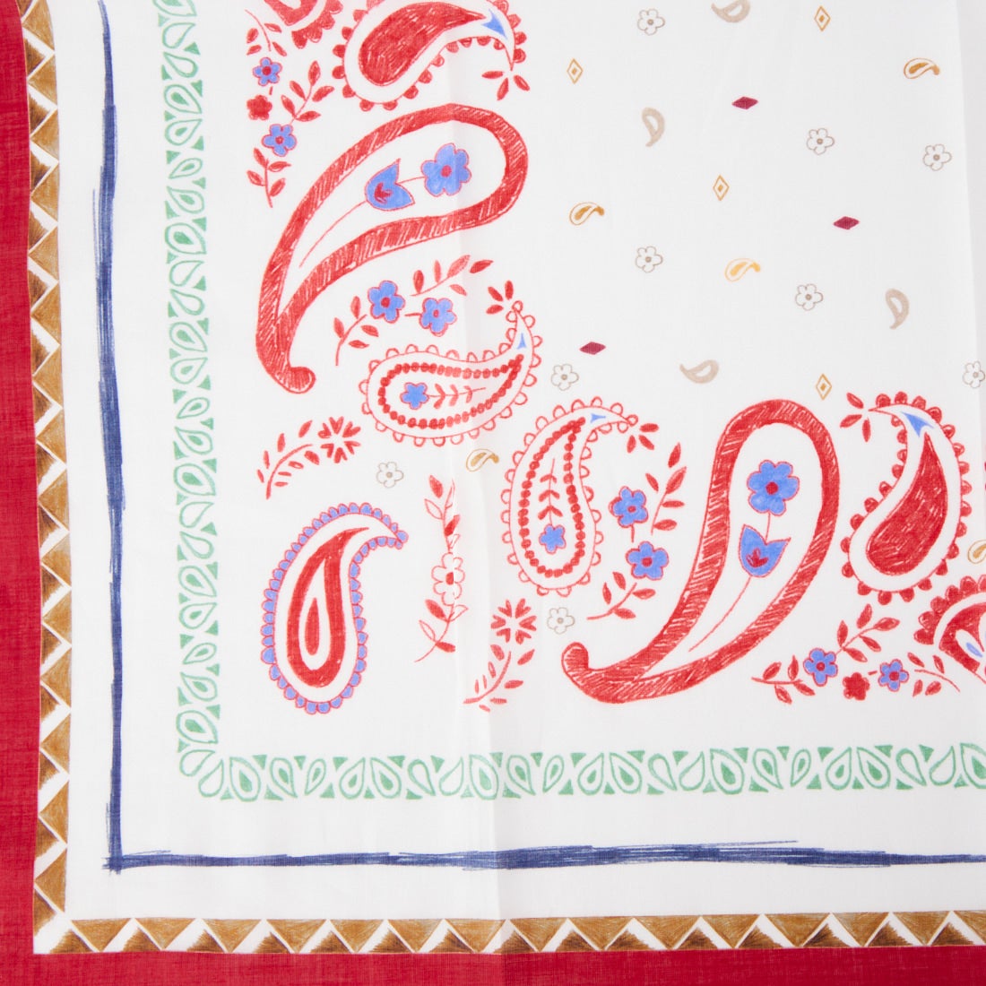 AULENTTI [オウレンティ] ペイズリープリントスカーフ [LA-K1703] 2 PAIS.RED