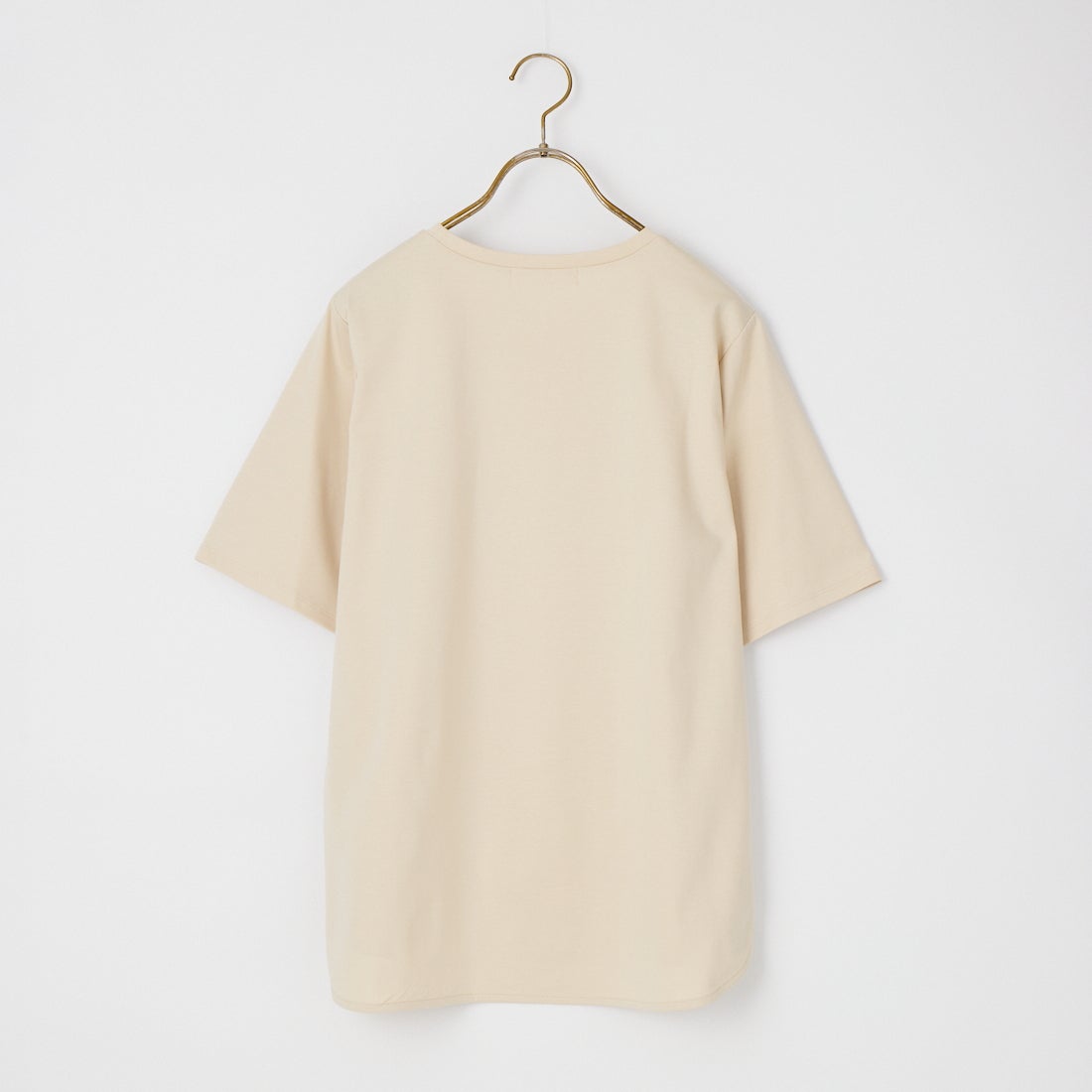 Jeans Factory Clothes [ジーンズファクトリークローズ] 接触冷感ポンチラウンドヘムTシャツ [21267073] 033 ﾍﾞｰｼﾞｭ