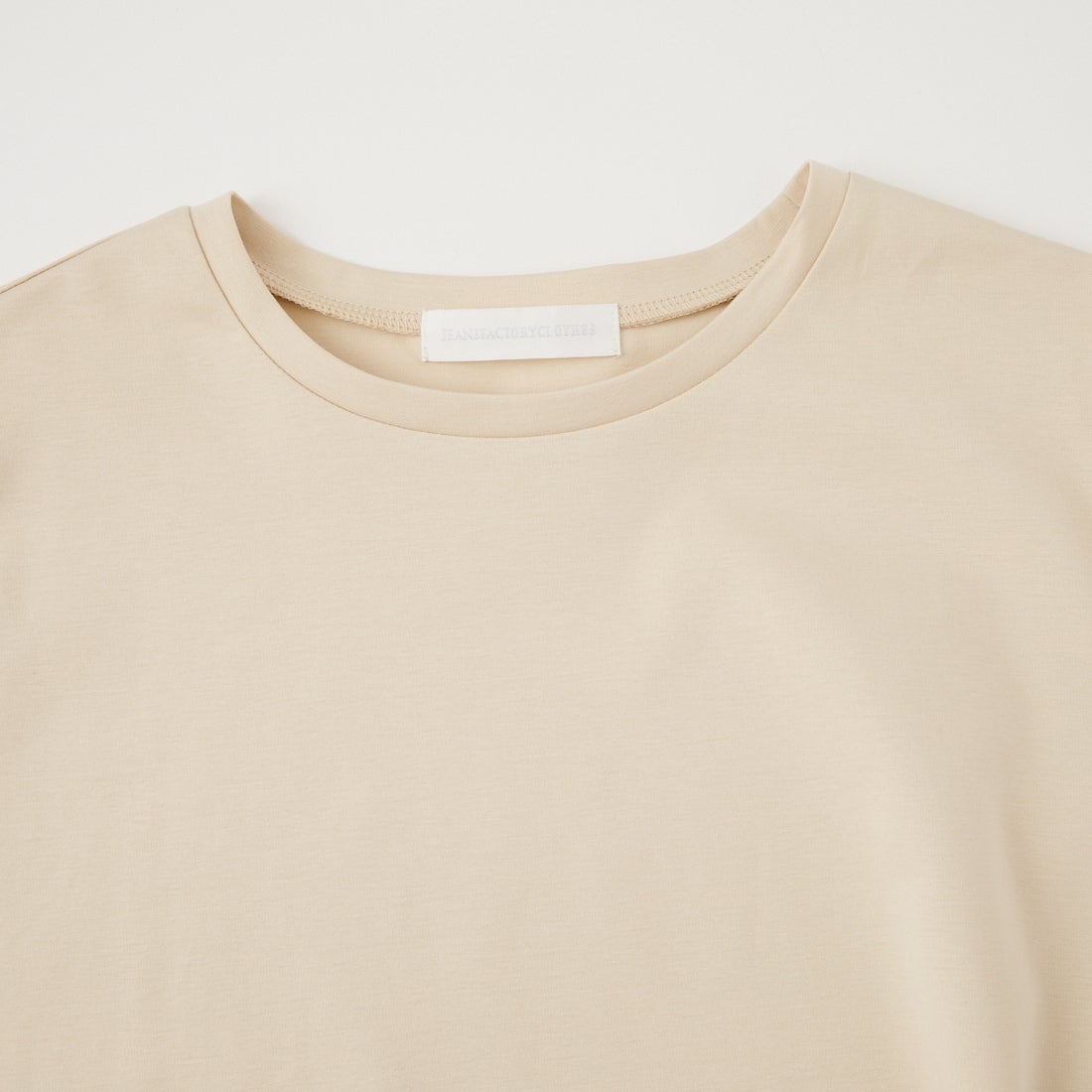 Jeans Factory Clothes [ジーンズファクトリークローズ] 接触冷感ポンチラウンドヘムTシャツ [21267073] 033 ﾍﾞｰｼﾞｭ