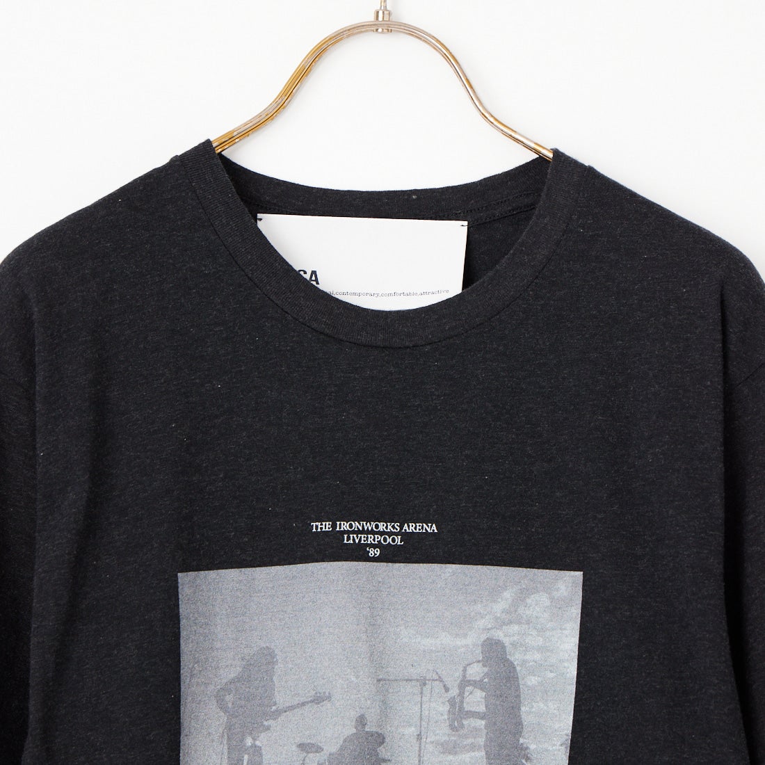 TICCA [ティッカ] Radio velvet ショートスリーブTシャツ [TBFS-495] CHARCOAL
