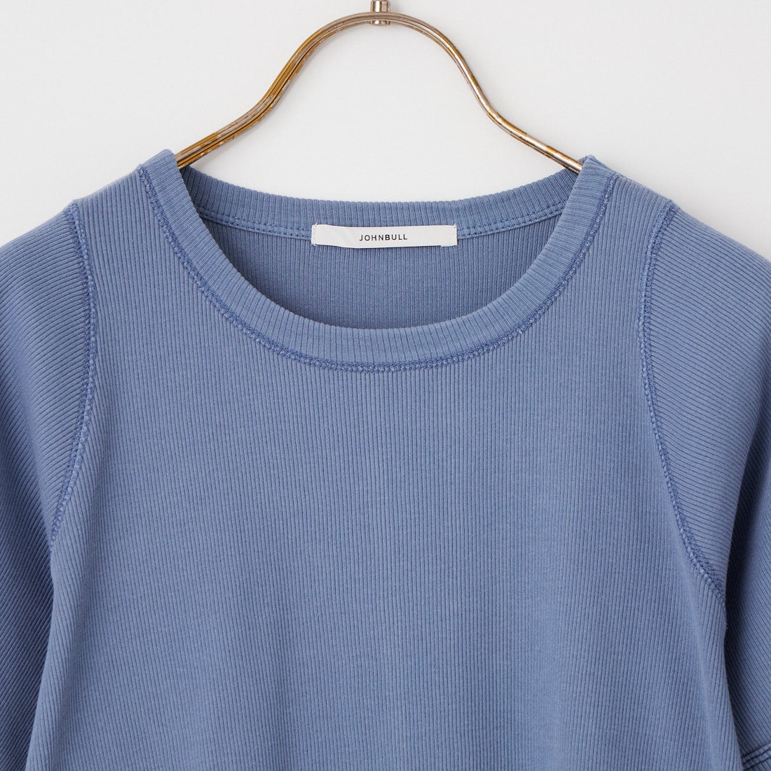 Johnbull [ジョンブル] ナローショルダーテレコTシャツ [JL262C01] 050 ﾌﾞﾙｰ