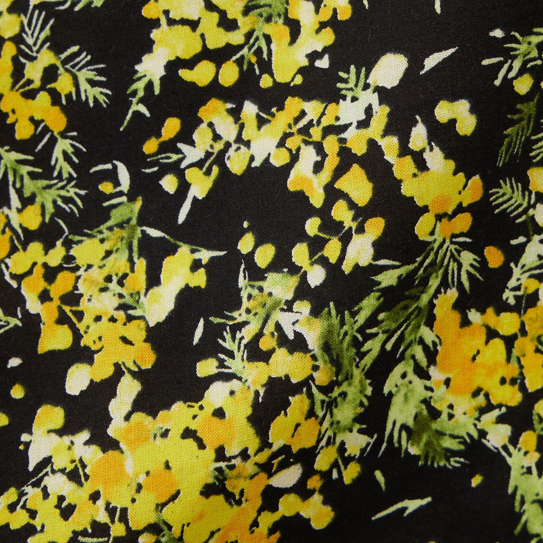 HARVESTY [ハーベスティ] 花柄イージーサーカスパンツ [A12612] 19 BLACK