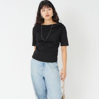 ﾌﾞﾗｯｸ&&モデル身長：162cm 着用サイズ：F&&