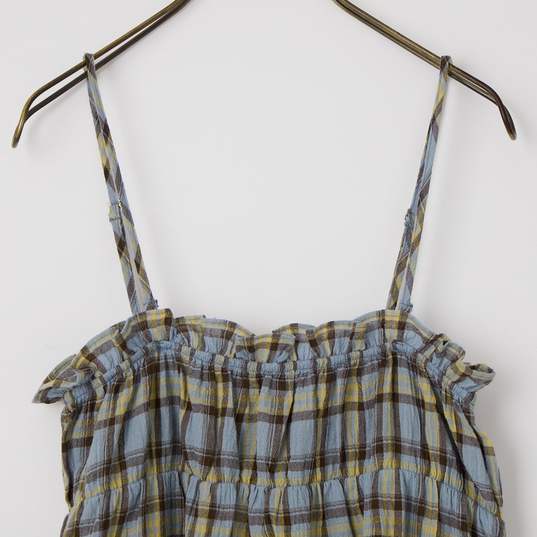 Noir Fabrik [ヌワールファブリック] 2WAYキャミビスチェ [IN13-SH-6] SAX CHK