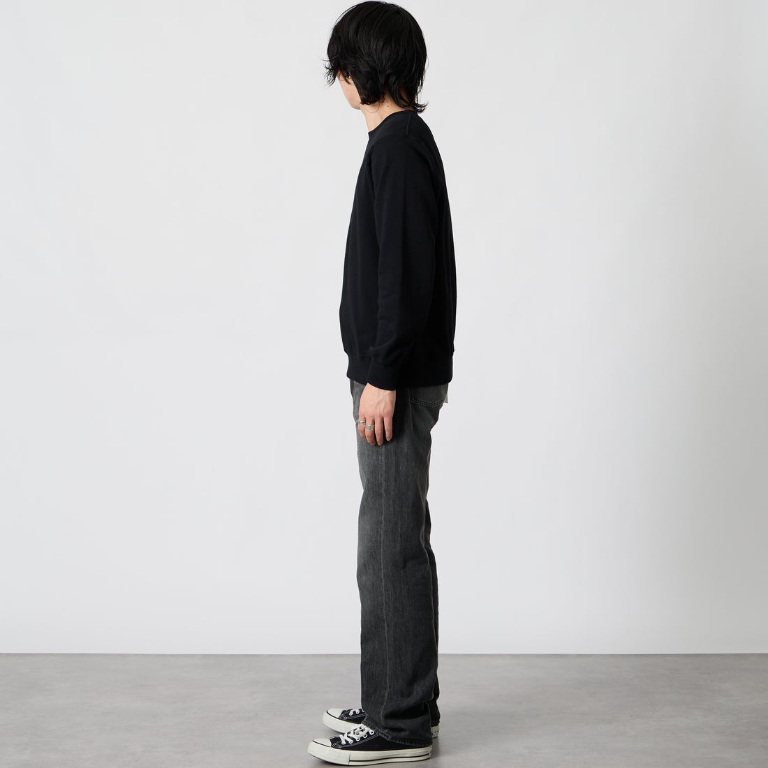 Japan Blue Jeans. [ジャパンブルージーンズ] ライトワイドジーンズ [JMJA0301] B01 &&モデル身長：177cm 着用サイズ：28&&