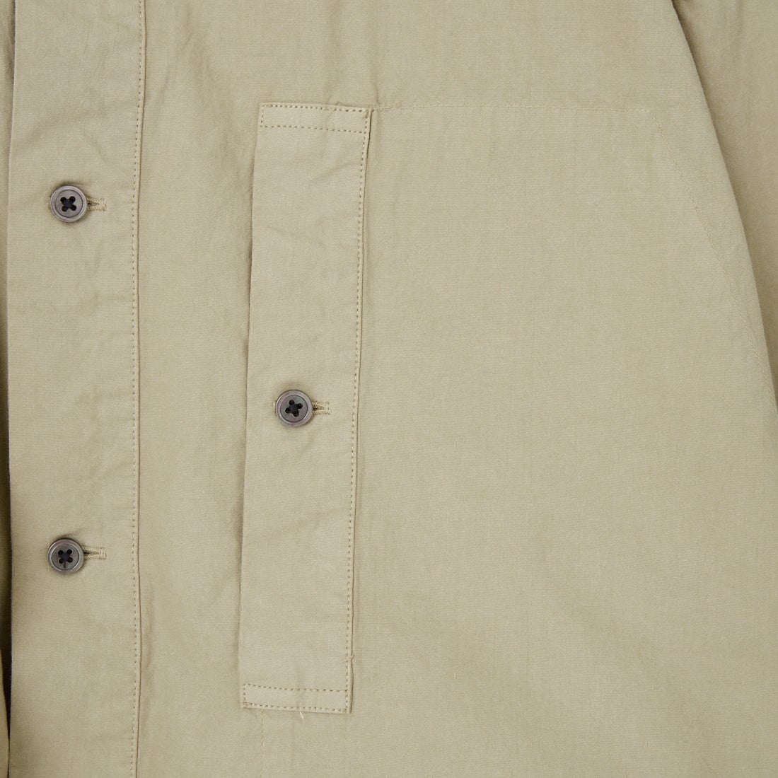 WOOLRICH [ウールリッチ] オーガニックコットン スタンドカラーシャツ [WJSI2006] BE BEIGE