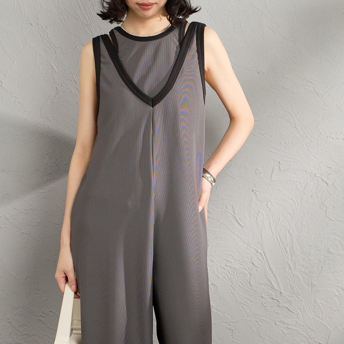 08 CCL/BLK&&モデル身長：162cm 着用サイズ：F&&