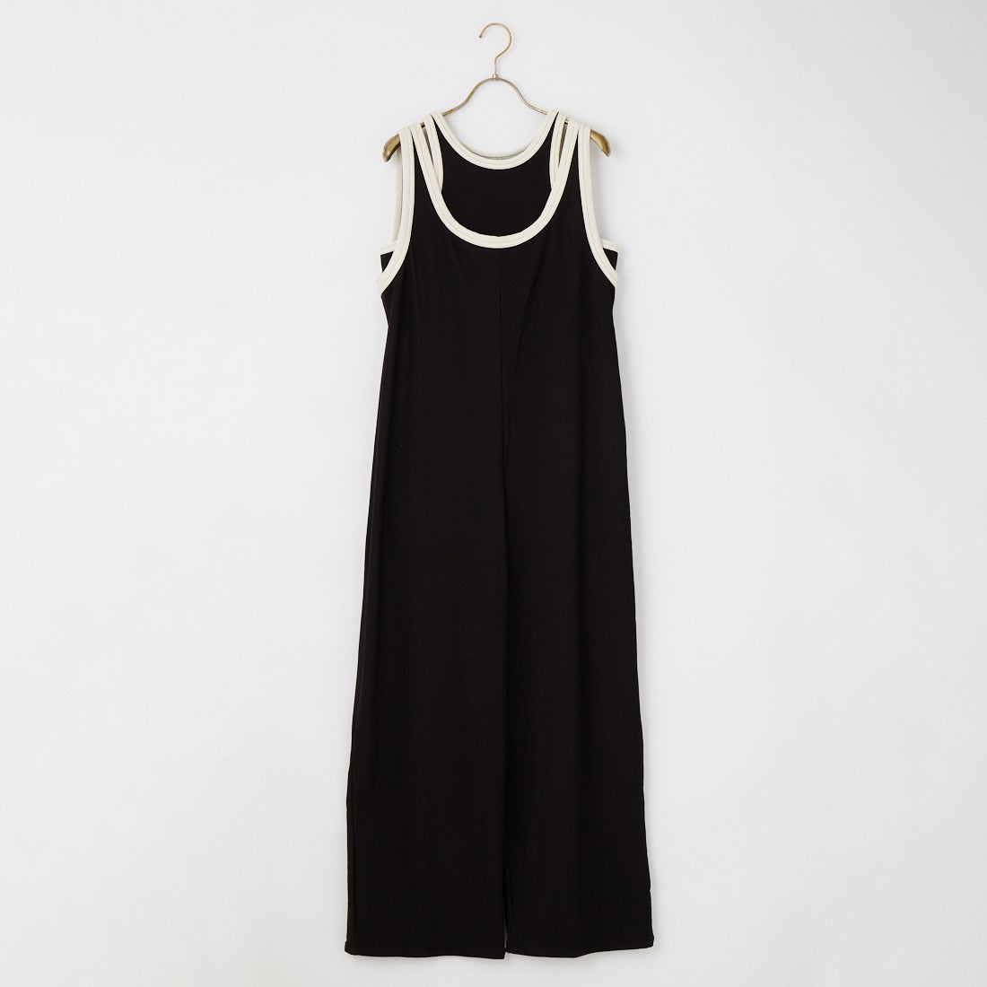 Maison de L'allure [メゾン ドゥ ラリュール] マルチWAYバイカラーロンパース [M26312019] 09 BLK/CRM