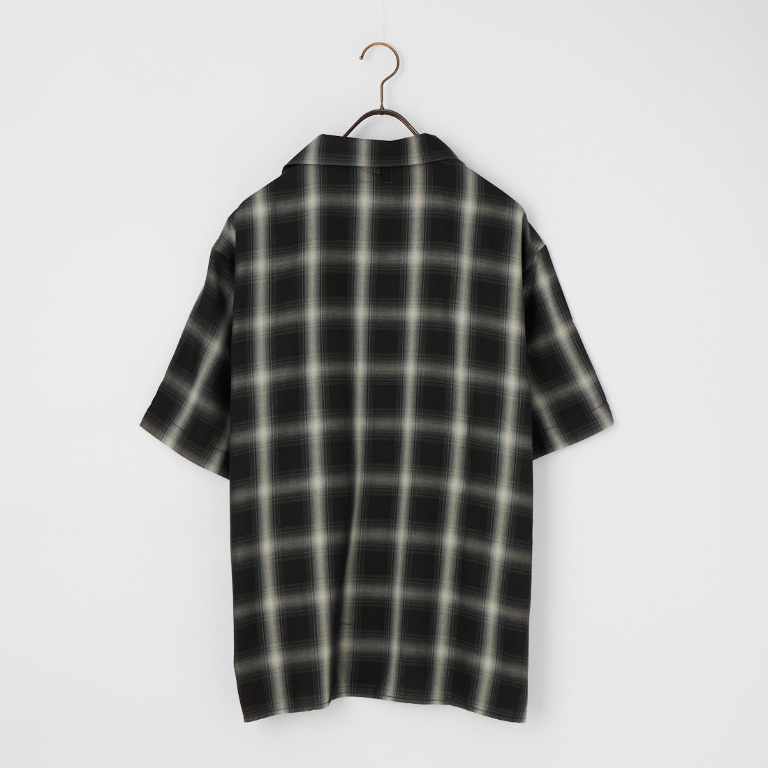 BIG MIKE [ビッグマイク] 別注 オンブレチェックシャツ [102625530-JF] BLK/WHT