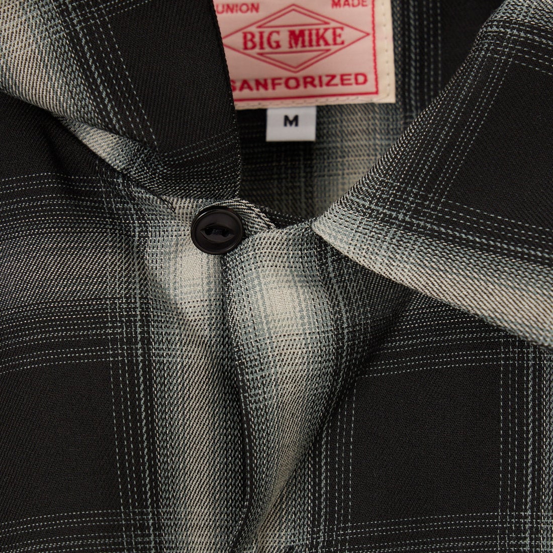 BIG MIKE [ビッグマイク] 別注 オンブレチェックシャツ [102625530-JF] BLK/WHT