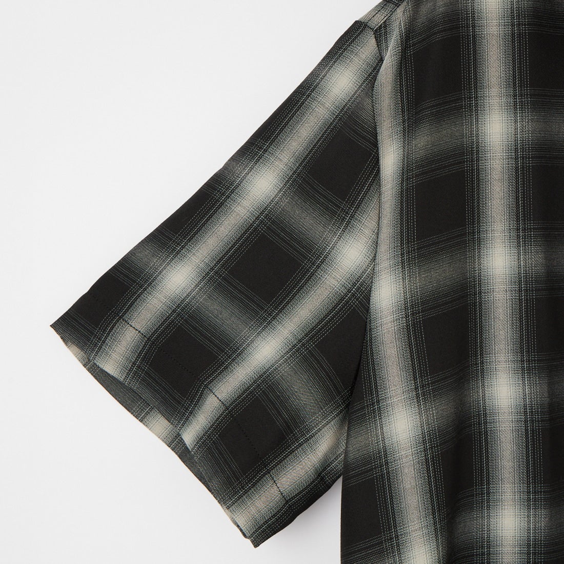 BIG MIKE [ビッグマイク] 別注 オンブレチェックシャツ [102625530-JF] BLK/WHT