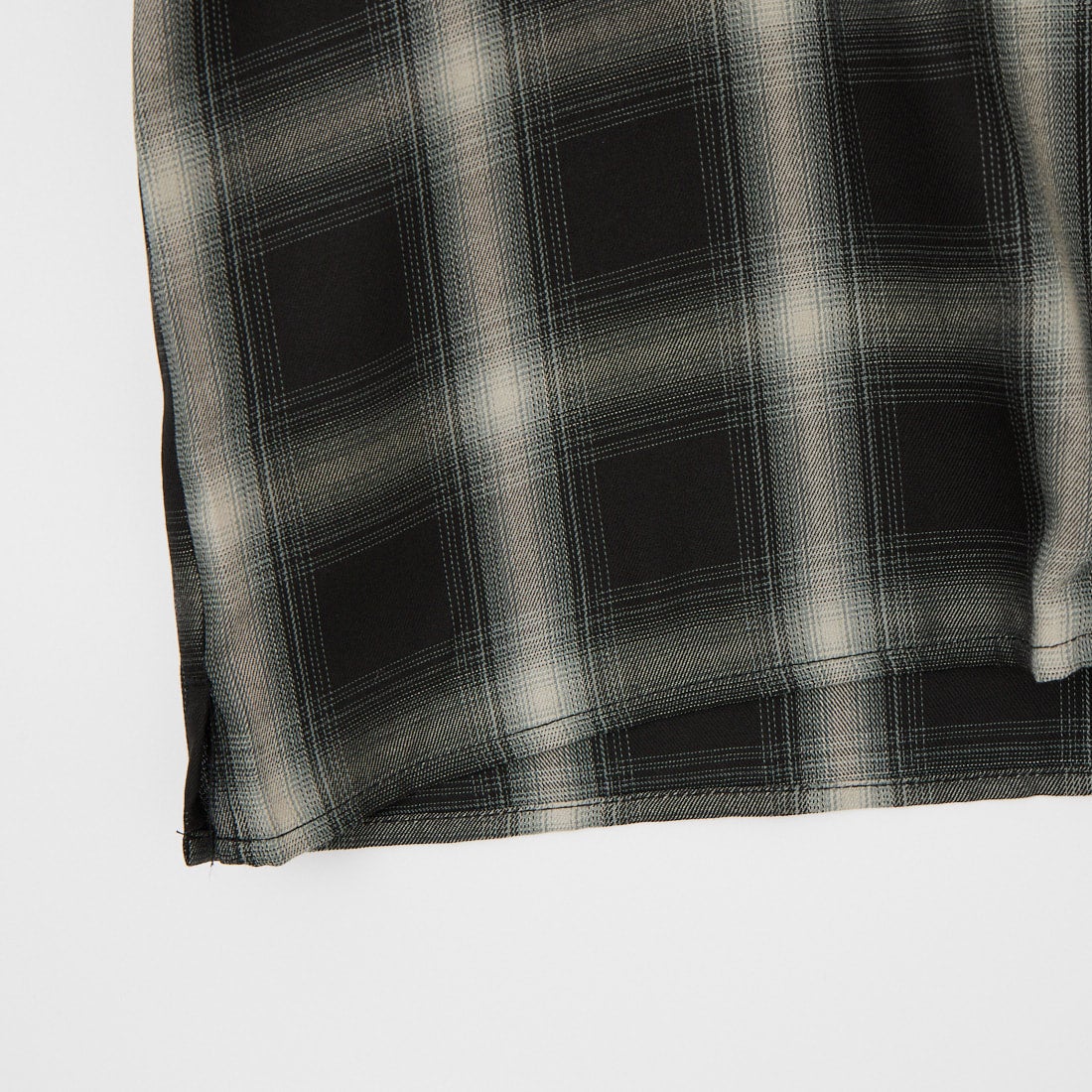 BIG MIKE [ビッグマイク] 別注 オンブレチェックシャツ [102625530-JF] BLK/WHT