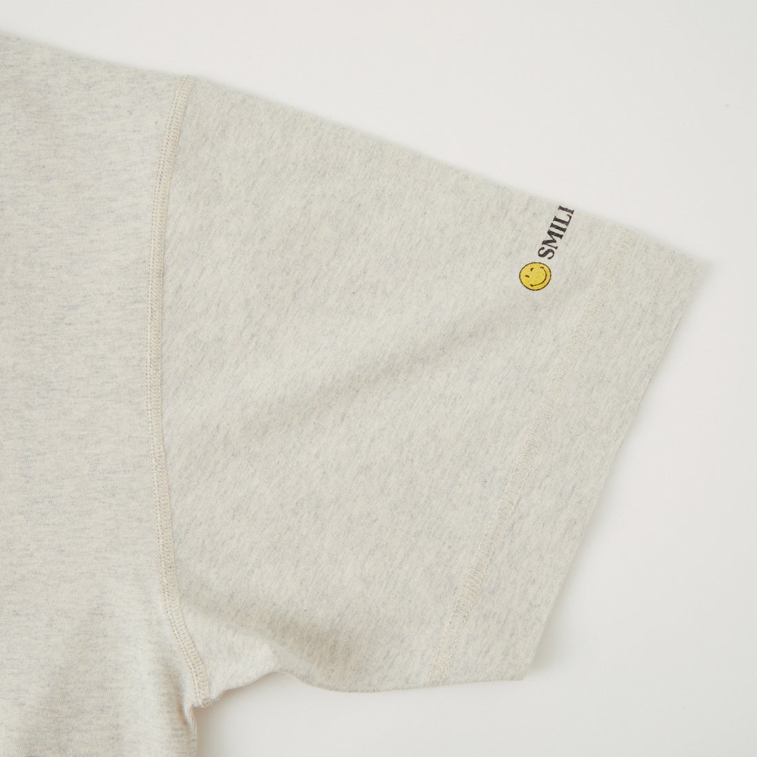 Health knit [ヘルスニット] ショートスリーブ スマイリープリントTシャツ [HR26S-M206] 78 OATMEAL