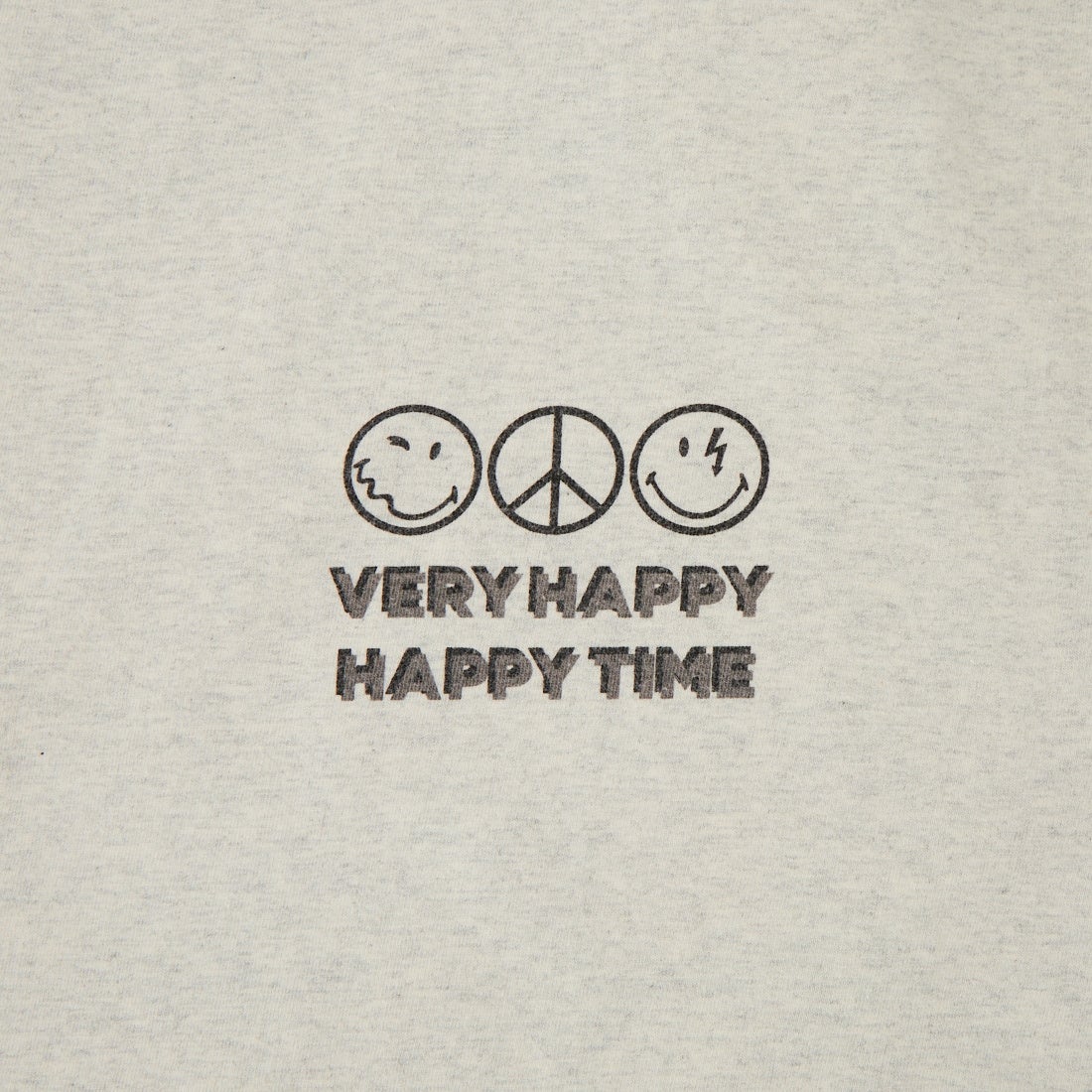 Health knit [ヘルスニット] ショートスリーブ スマイリープリントTシャツ [HR26S-M206] 78 OATMEAL