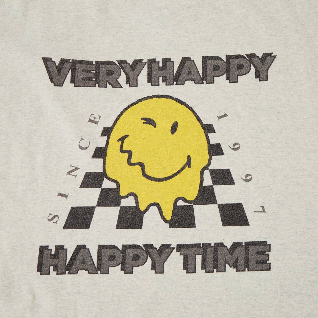 Health knit [ヘルスニット] ショートスリーブ スマイリープリントTシャツ [HR26S-M206] 78 OATMEAL