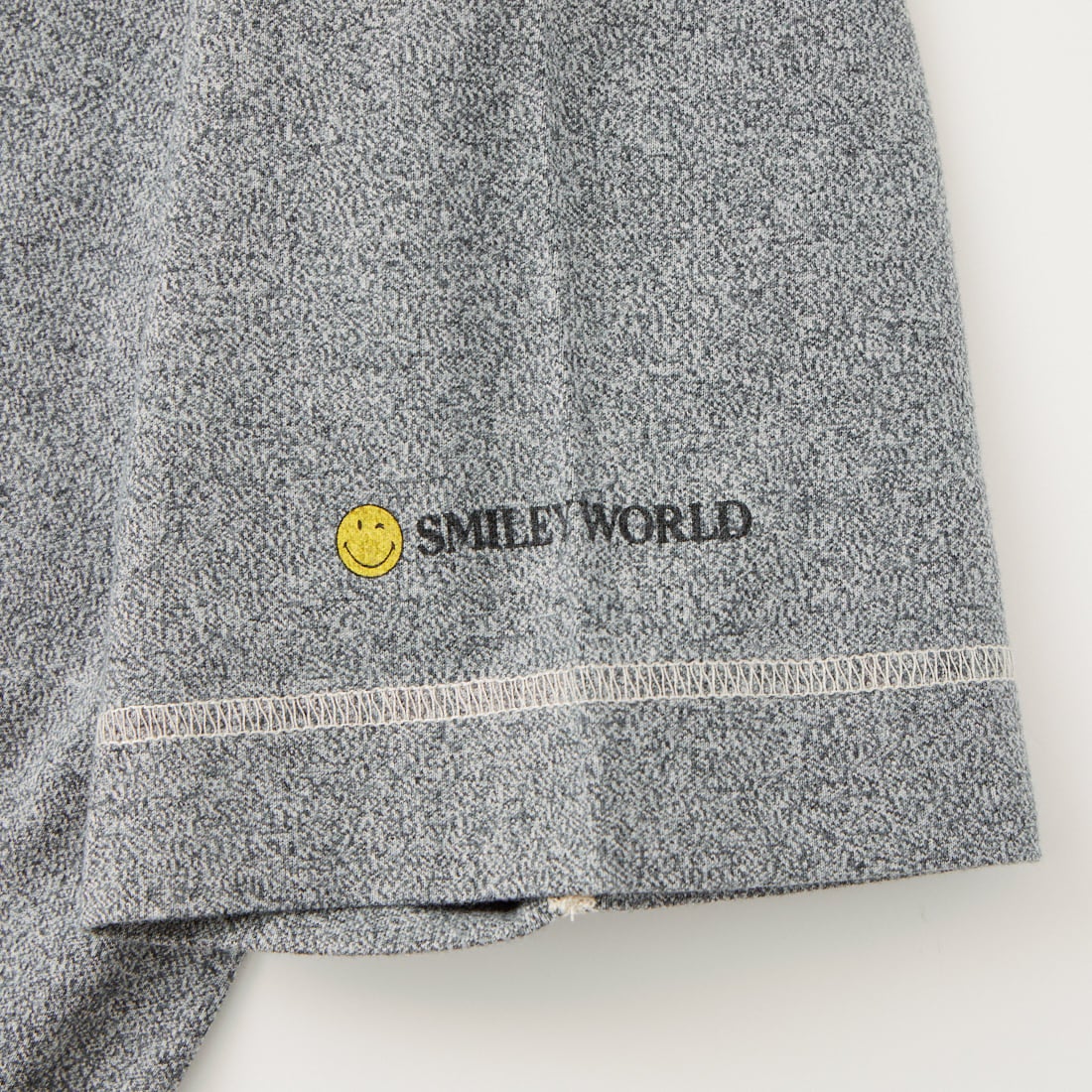Health knit [ヘルスニット] ショートスリーブ スマイリープリントTシャツ [HR26S-M207] 80 H.GRAY