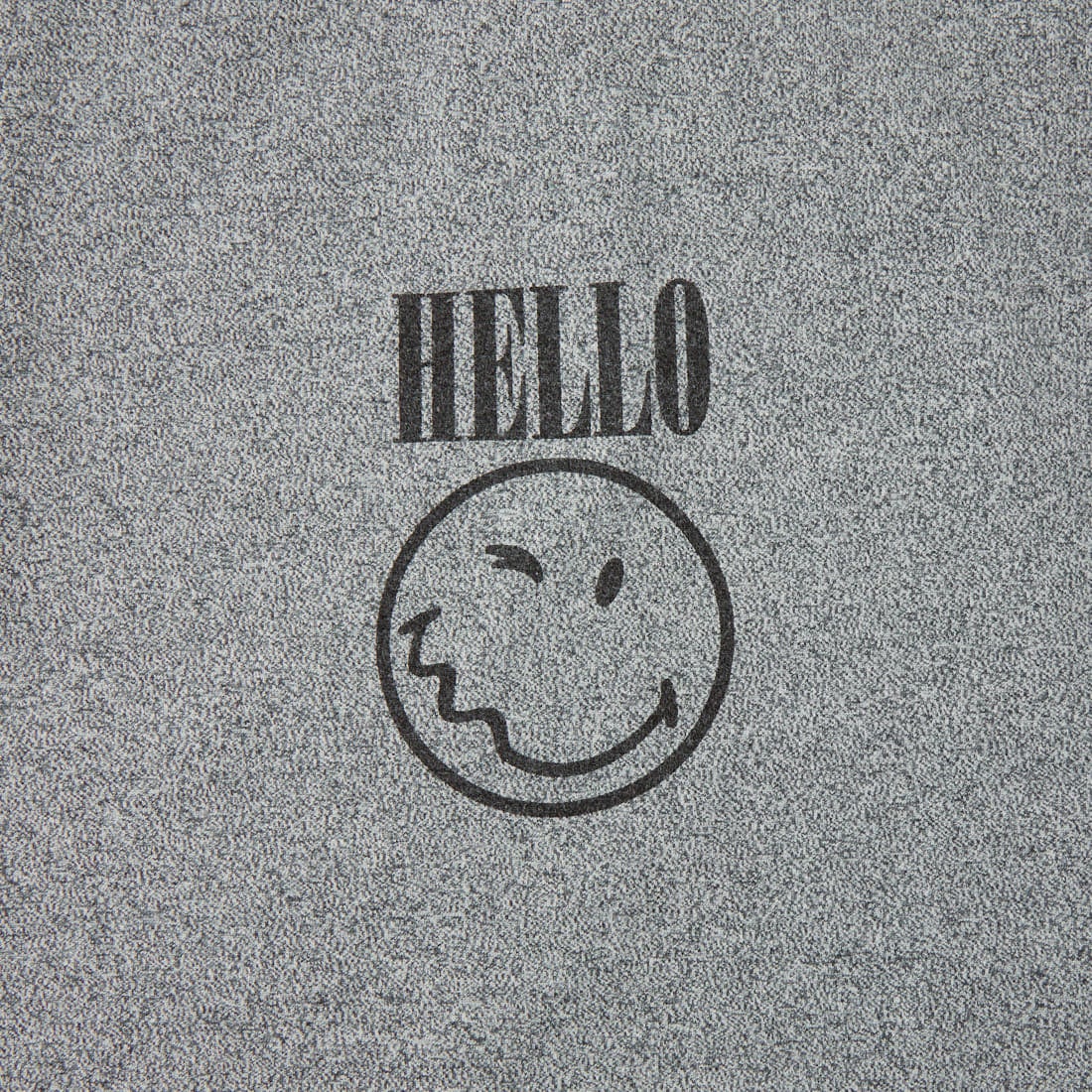 Health knit [ヘルスニット] ショートスリーブ スマイリープリントTシャツ [HR26S-M207] 80 H.GRAY