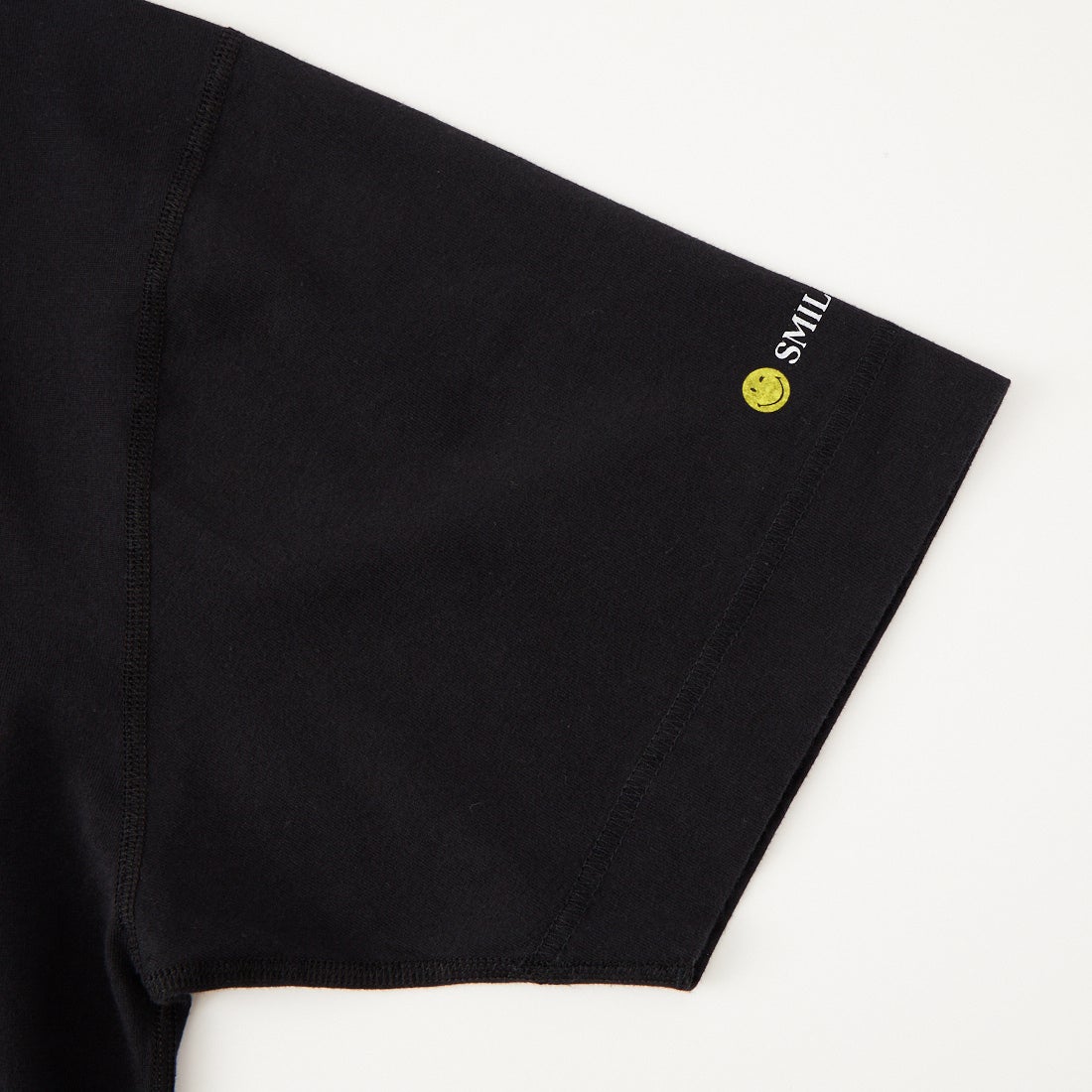 Health knit [ヘルスニット] ショートスリーブ スマイリープリントTシャツ [HR26S-M209] 09 BLACK