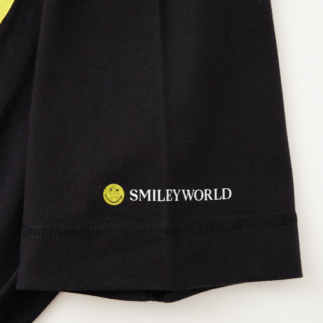 Health knit [ヘルスニット] ショートスリーブ スマイリープリントTシャツ [HR26S-M209] 09 BLACK