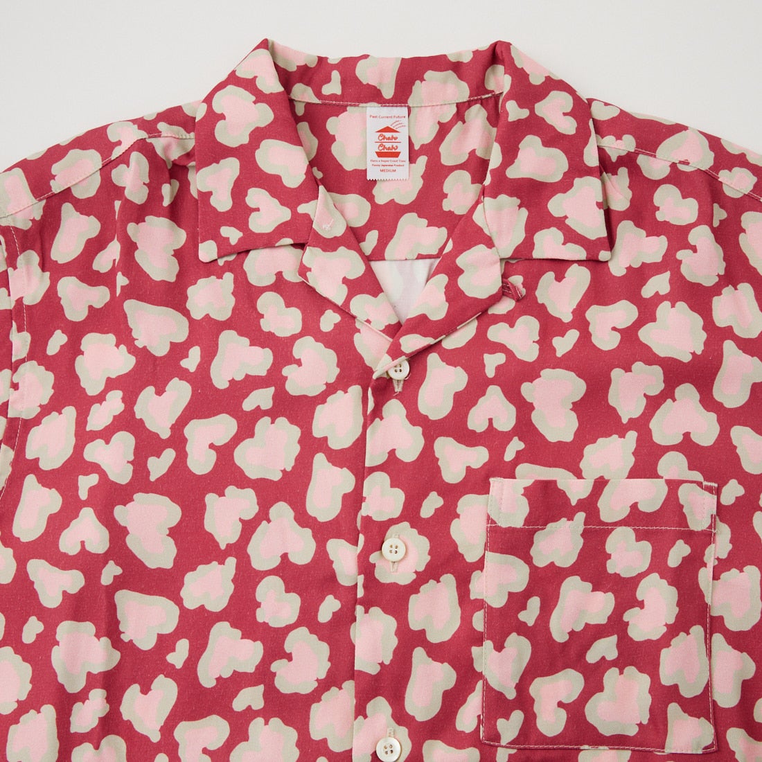 ChahChah [チャーチャー] ハートレオパードアロハシャツ [CC-26SS-SH01] MAROON