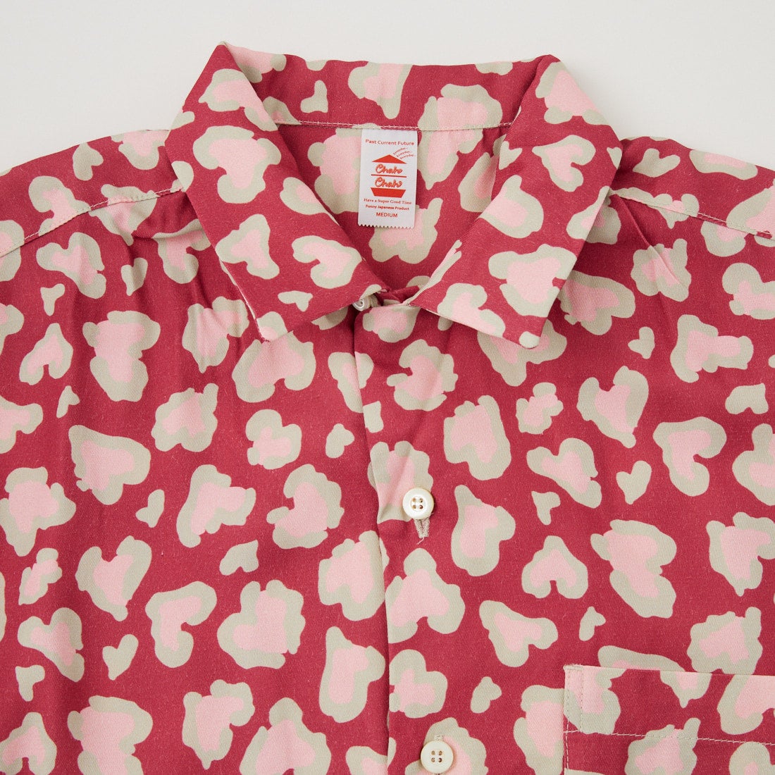 ChahChah [チャーチャー] ハートレオパードアロハシャツ [CC-26SS-SH01] MAROON