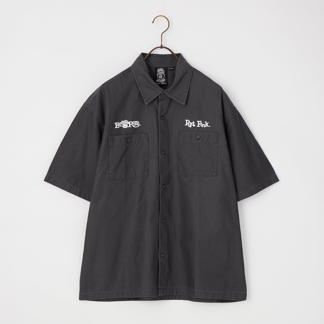 AntiBal [アンティバル] バックツイルビッグワークシャツ [262AN1SH086] GRY-2