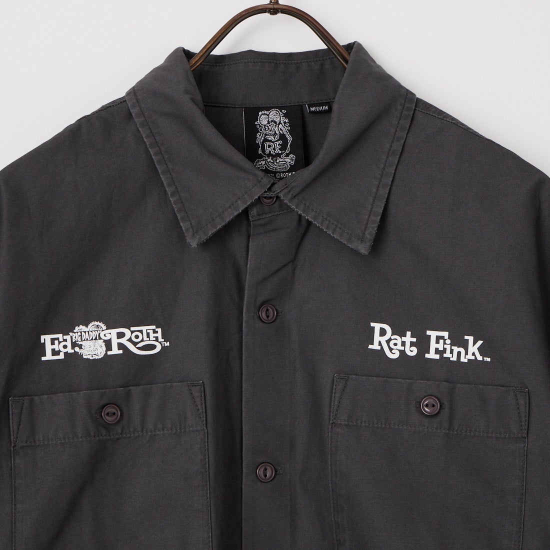 AntiBal [アンティバル] バックツイルビッグワークシャツ [262AN1SH086] GRY-2