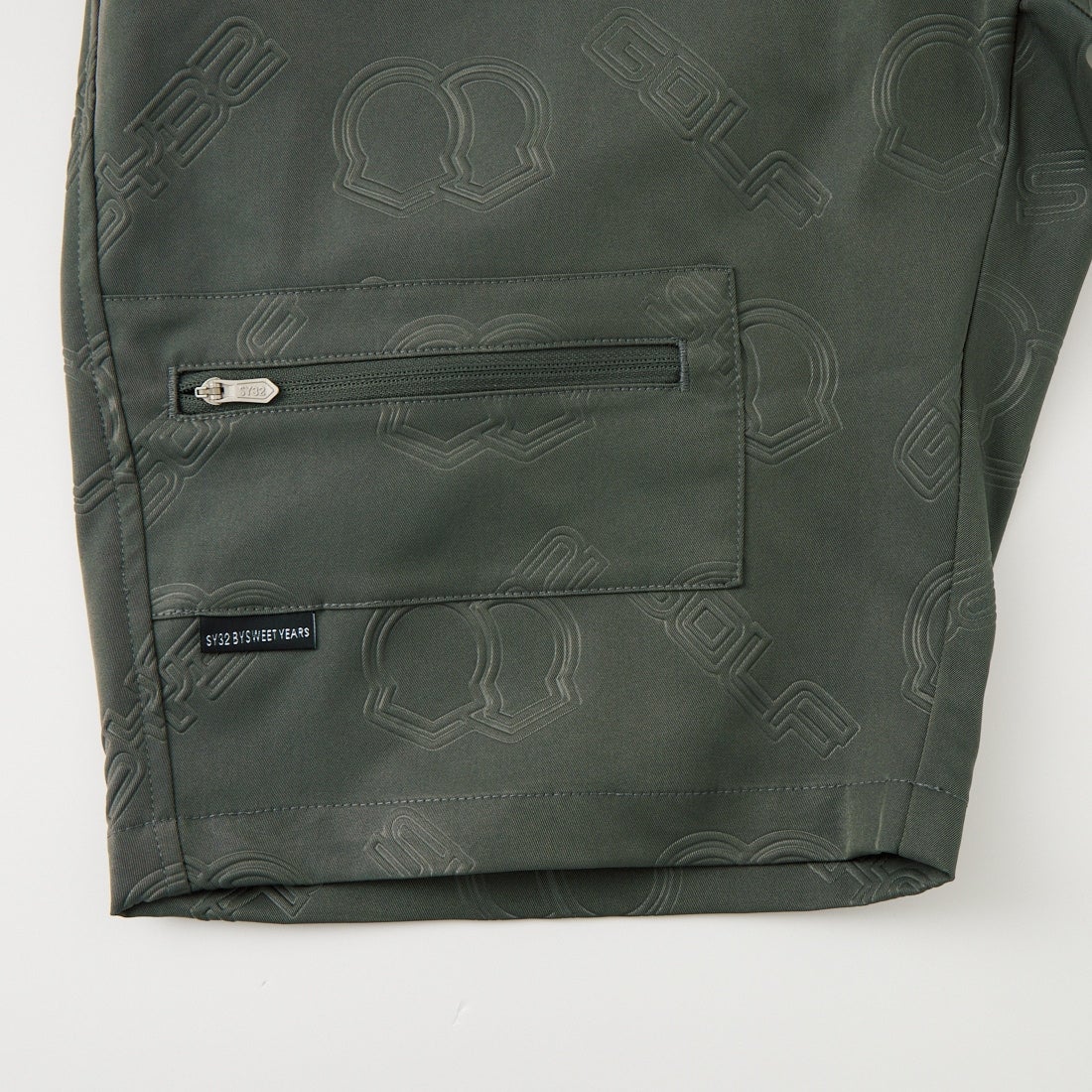 SY32 GOLF [エスワイサーティトゥ ゴルフ] バックエンボスショーツ [SYG-26S1-44] C.GRAY