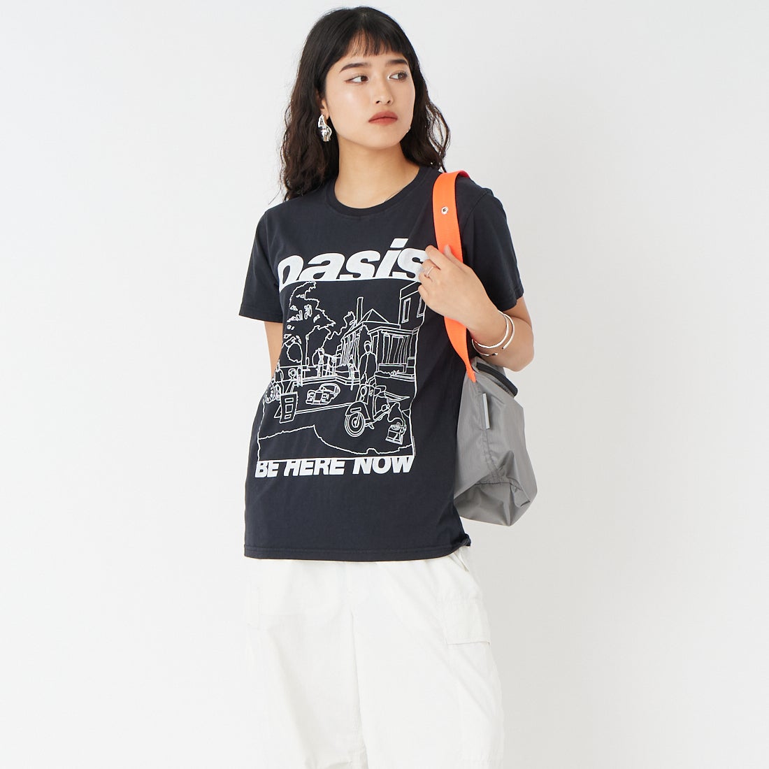 THRIFTY LOOK [スリフティールック] Oasis プリントTシャツ [TL25S044] BLACK