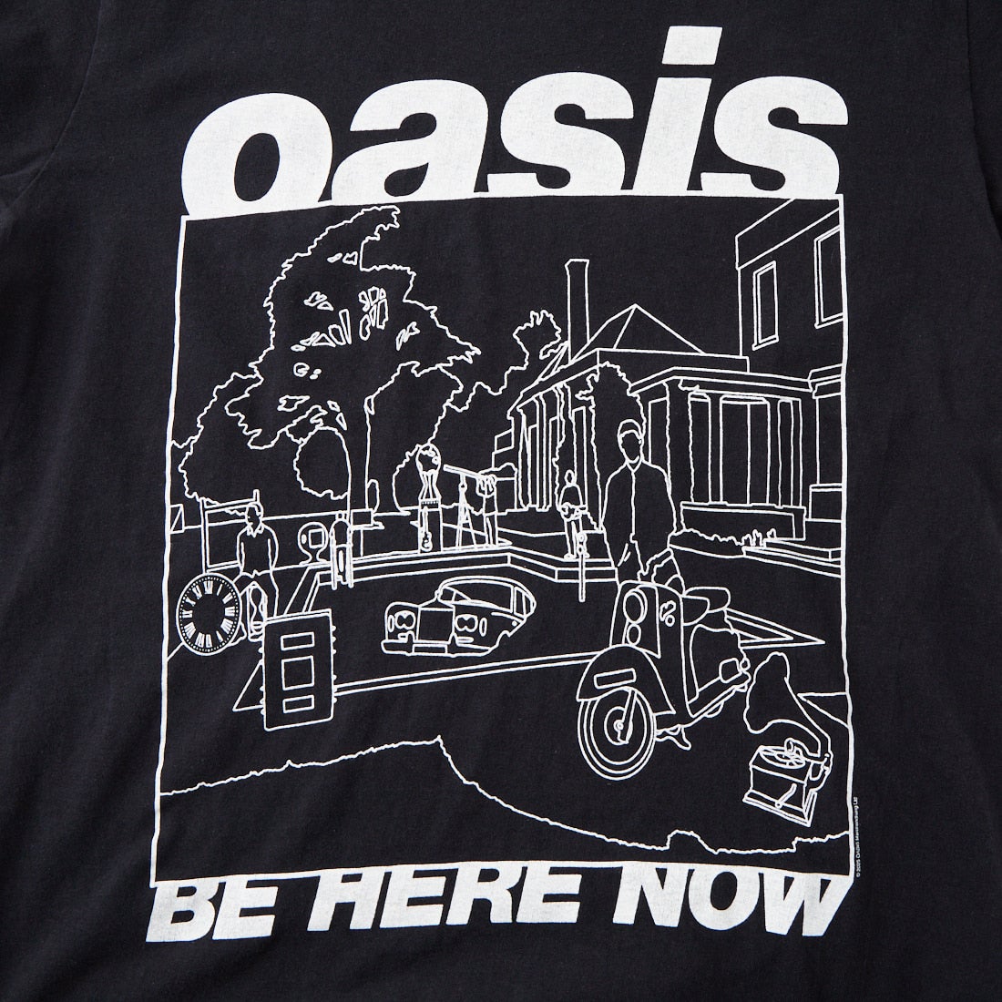 THRIFTY LOOK [スリフティールック] Oasis プリントTシャツ [TL25S044] BLACK