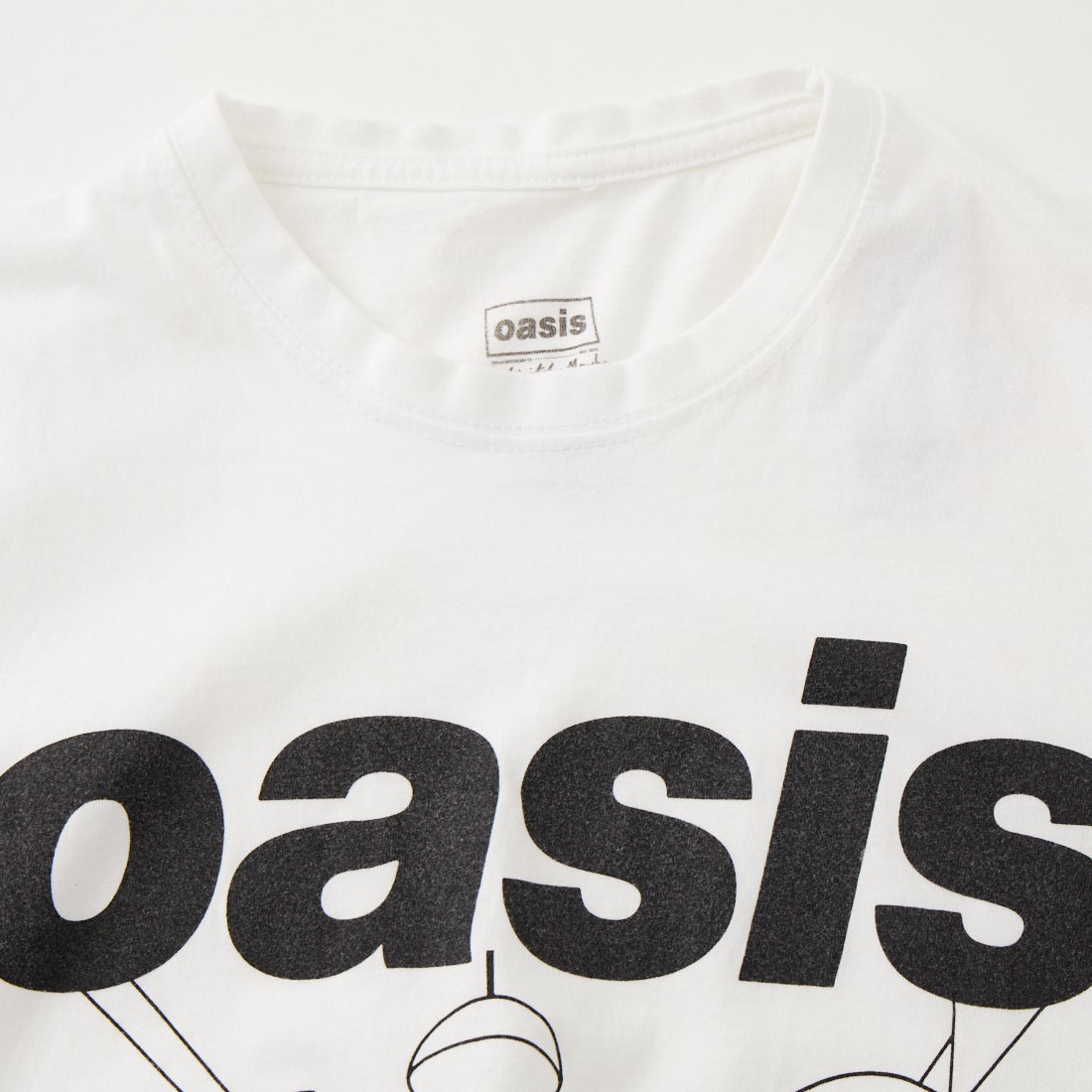 THRIFTY LOOK [スリフティールック] Oasis プリントTシャツ [TL24S093] WHITE