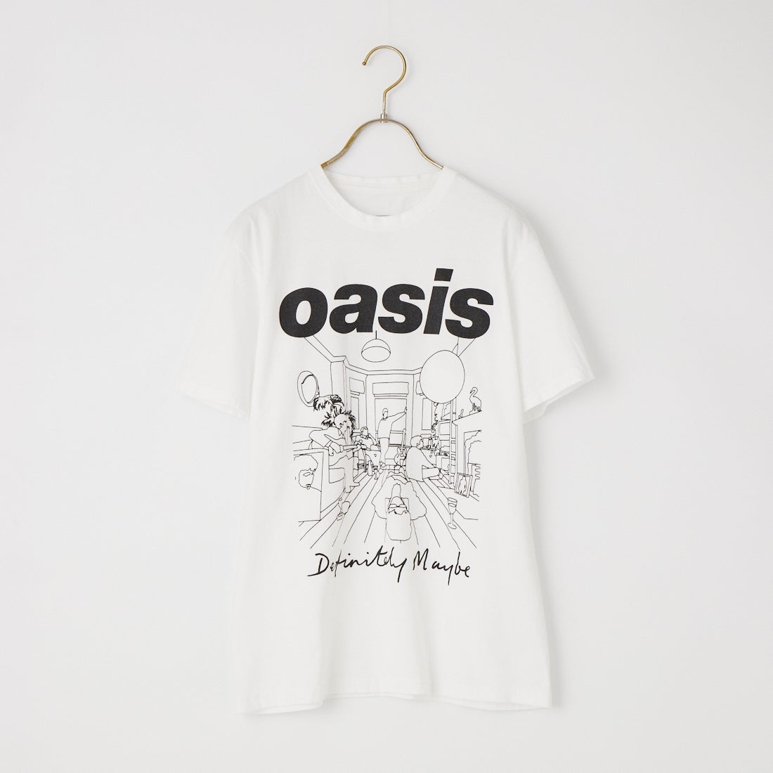 THRIFTY LOOK [スリフティールック] Oasis プリントTシャツ [TL24S093] WHITE