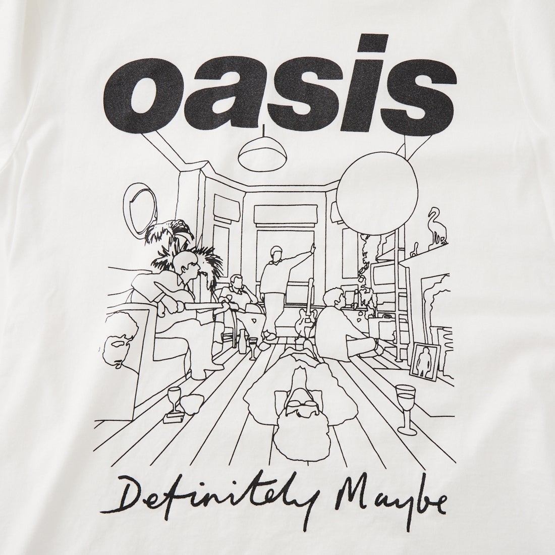 THRIFTY LOOK [スリフティールック] Oasis プリントTシャツ [TL24S093] WHITE