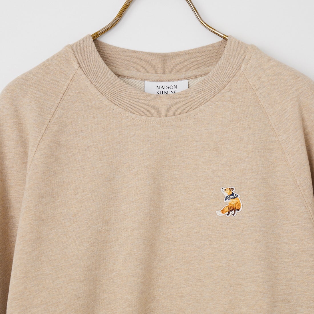 MAISON KITSUNE [メゾン キツネ] ドリーミングフォックス オープンポケットスウェット [QW00308KM0342] 0503 MIST