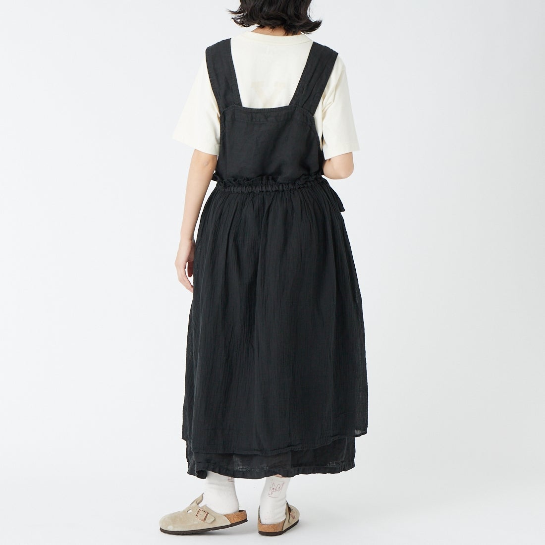 tumugu: [ツムグ] マルチWAYジャンスカ [TB26132] 99 BLACK &&モデル身長：162cm 着用サイズ：F&&