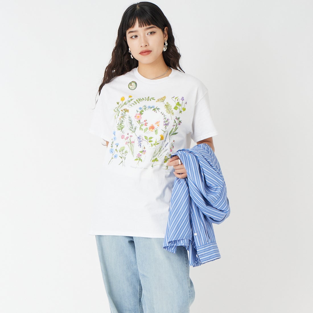 WHITE&&モデル身長：162cm 着用サイズ：M&&