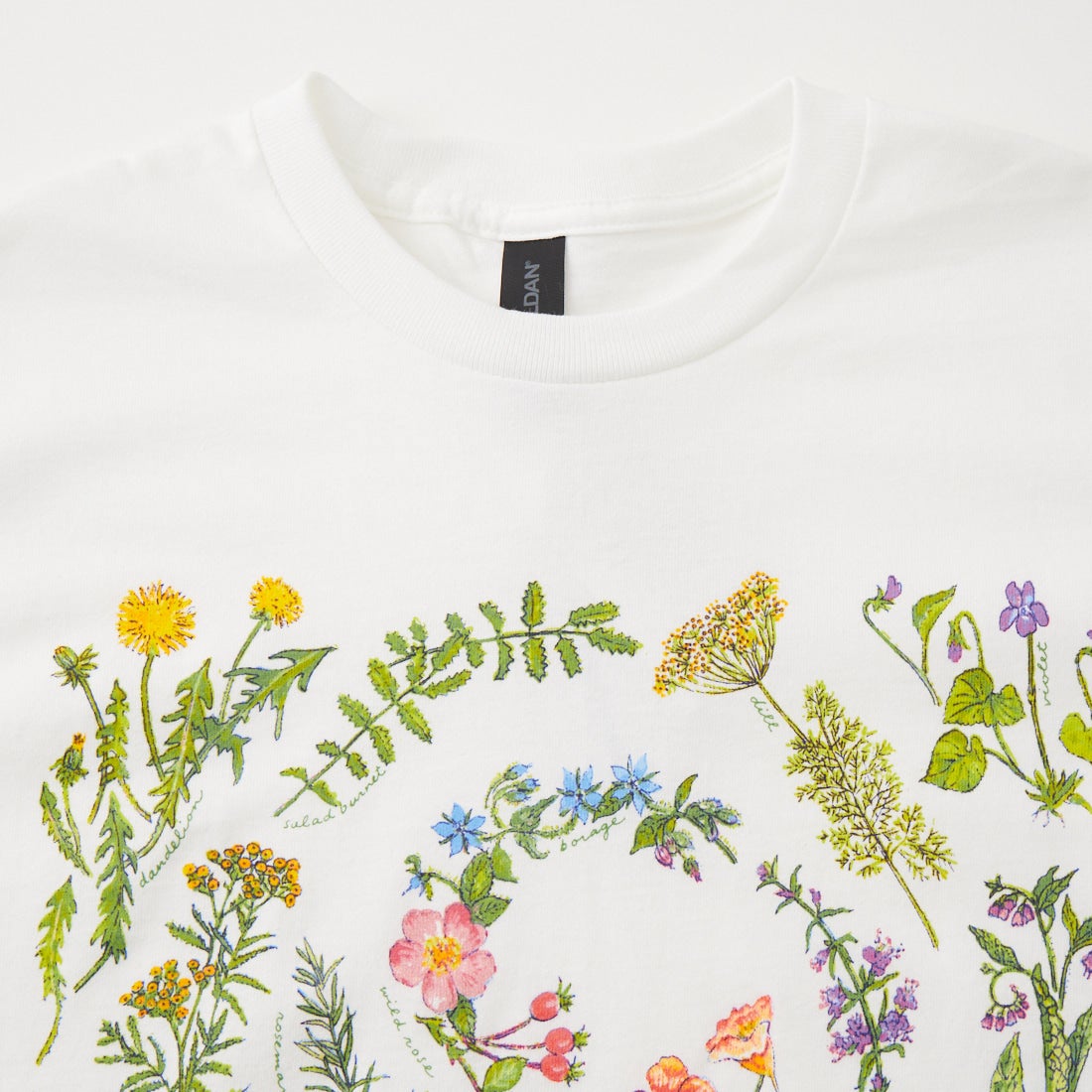 LIBERTY GRAPHICS [リバティーグラフィックス] ベネフィシャルハーブプリントTシャツ [BENEFICIAL-HERBS] WHITE