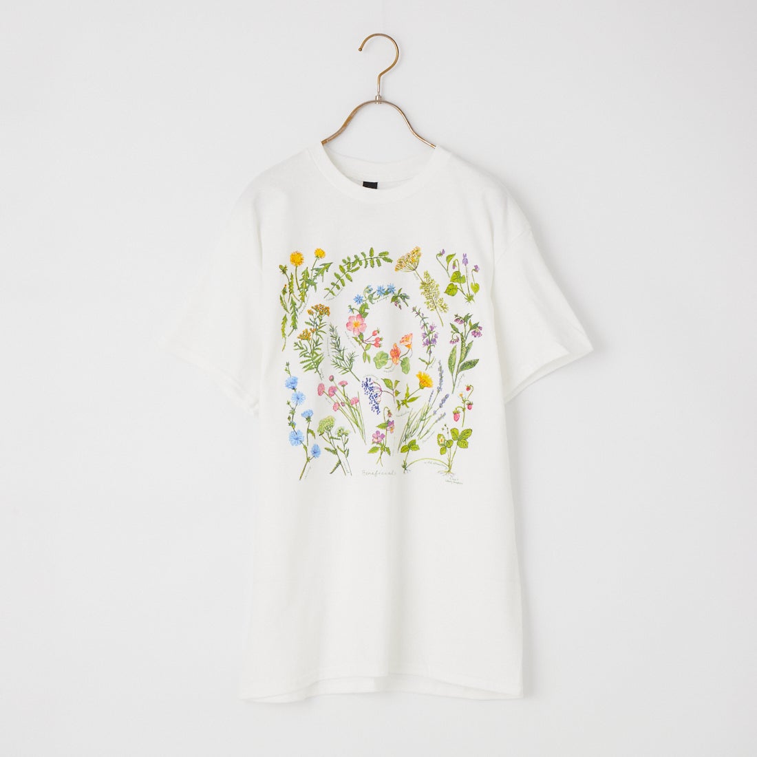 LIBERTY GRAPHICS [リバティーグラフィックス] ベネフィシャルハーブプリントTシャツ [BENEFICIAL-HERBS] WHITE