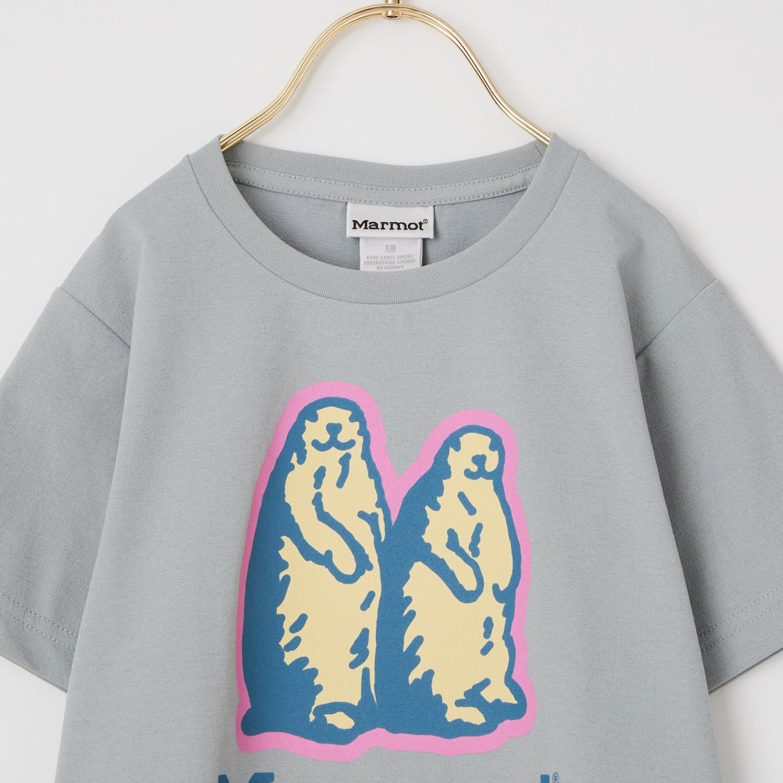 Marmot [マーモット] キッズ ザ マーモットTシャツ [MTSS26KST093] GRAY