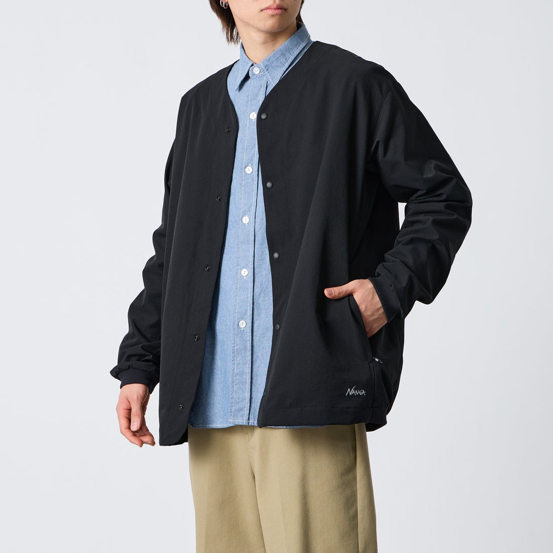 P.BLK&&モデル身長：177cm 着用サイズ：L&&